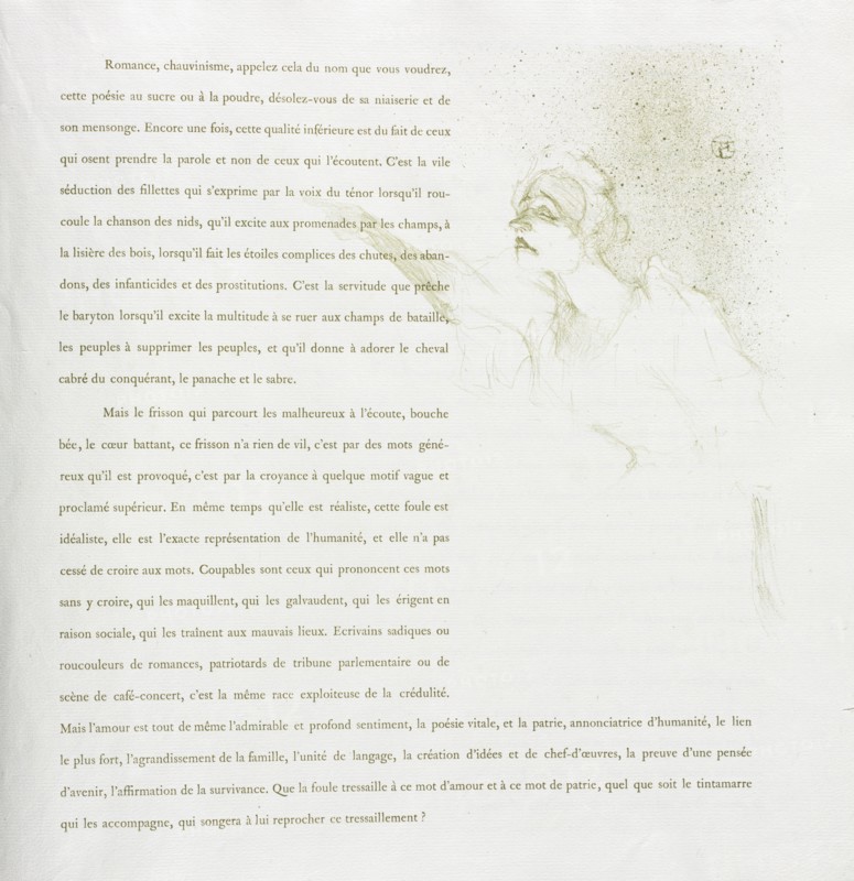 Yvette Guilbert-French Series: No. 12, 1894. Creator: Henri de Toulouse-Lautrec (French, 1864-1901).
