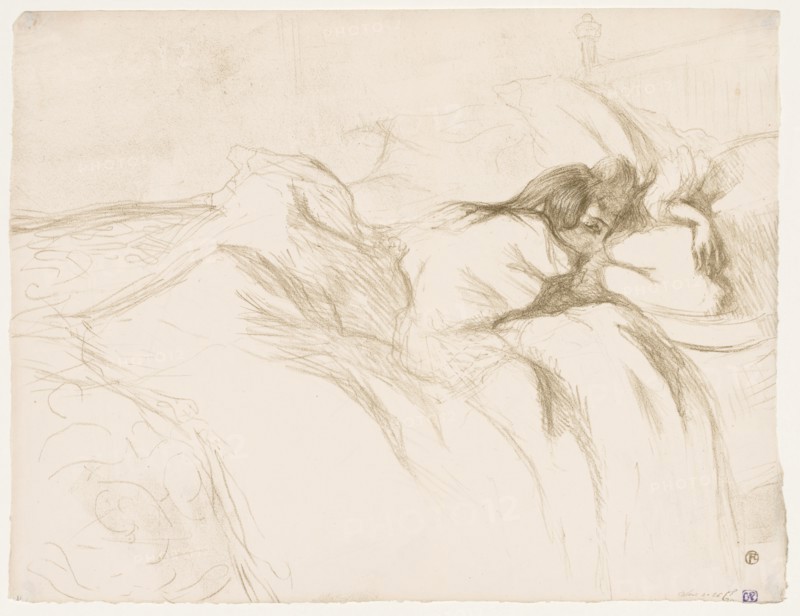 Elles: Woman Sleeping, 1896. Creator: Henri de Toulouse-Lautrec (French, 1864-1901).