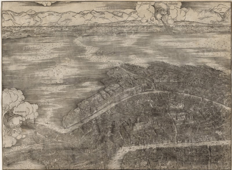 View of Venice, 1500. Creator: Jacopo de' Barbari (Italian, 1440/50-before 1515).