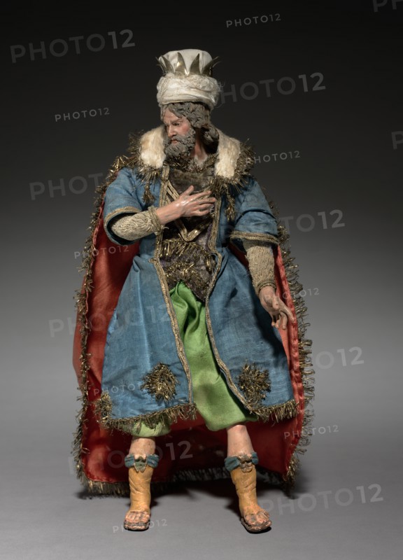 Figure from a Crèche: Magus, 1780-1830. Creator: Unknown.