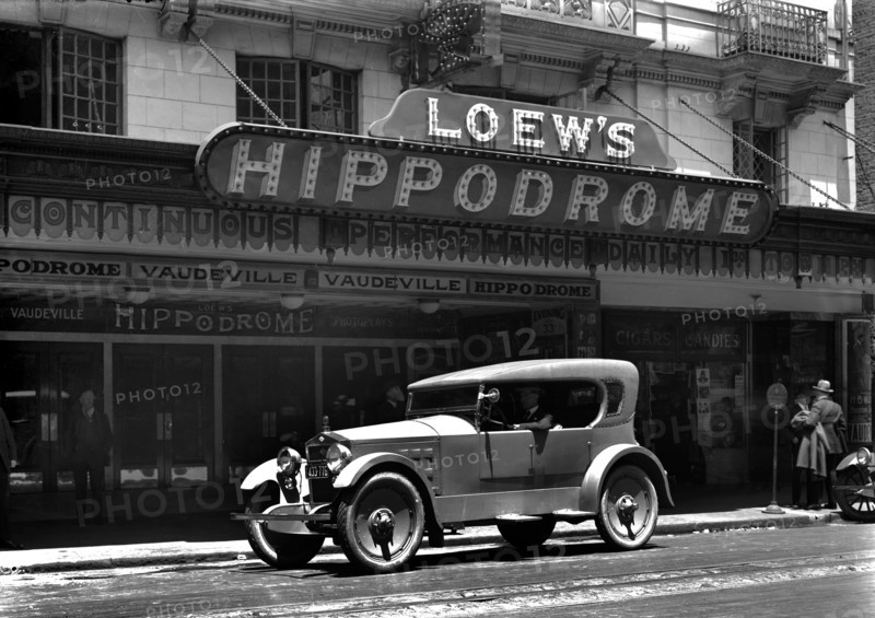 1920 Jackson outside Loew's Hippodrome theatre. Creator: Unknown.