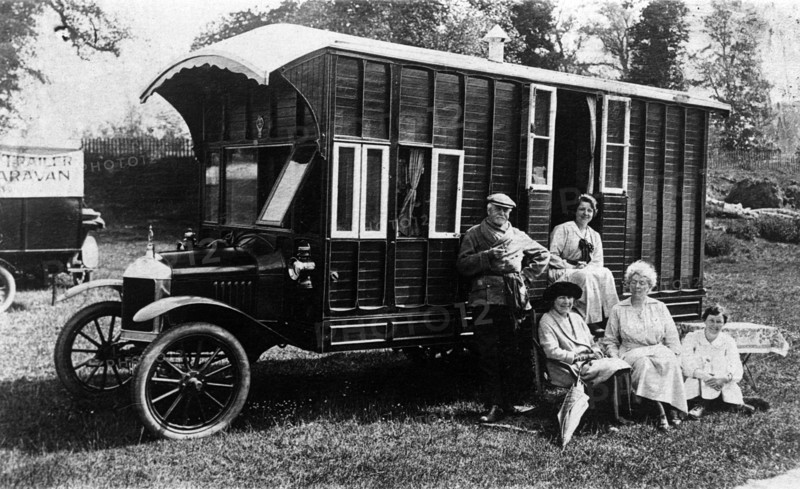 1920 Morris Oxford camper van conversion by Hutchings. Creator: Unknown.