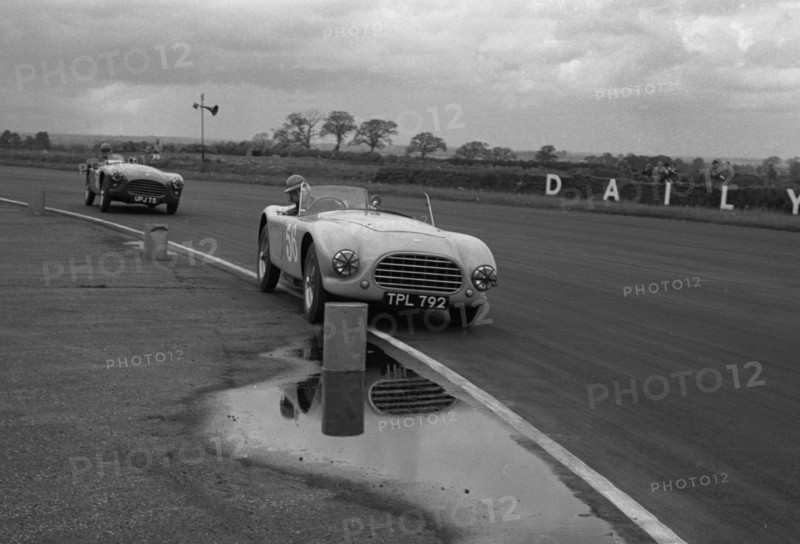 1953 A.C. Ace prototype, V.Davison at Silverstone 1954. Creator: Unknown.