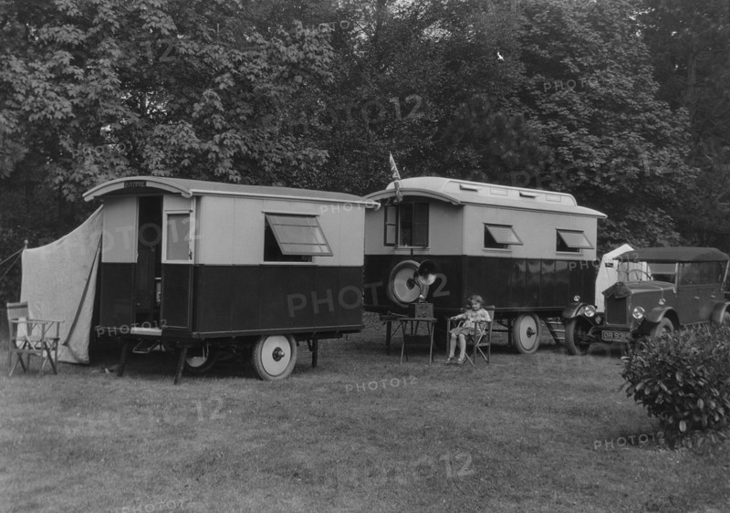 1930 Trojan with Voyageur caravan. Creator: Unknown.