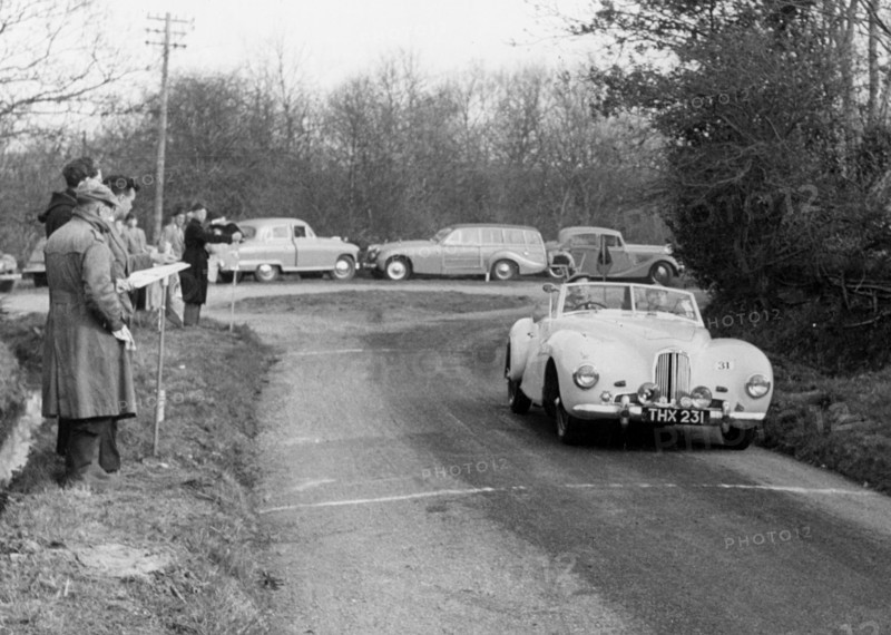 1950 Aston Martin DB1 on 1955 Little Rally. Creator: Unknown.