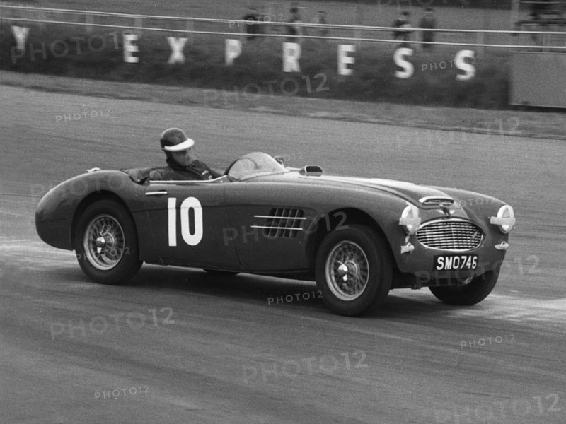 1961 Austin - Healey 3000 driven by John Gott at Silverstone. Creator: Unknown.
