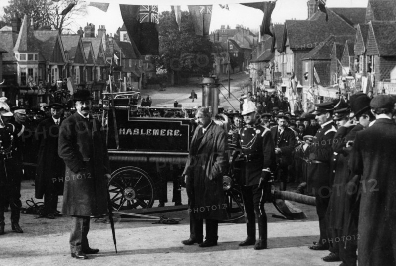 1890's Steam Fire Pump in Haslemere. Creator: Unknown.