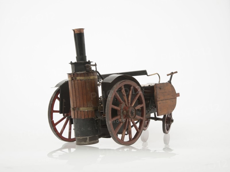 1868 Knight Steam carriage scale model. Creator: Unknown.