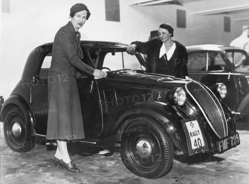 1937 Fiat 500 R.A.C. Rally Joan Richmond and Mrs Gordon Simpson. Creator: Unknown.