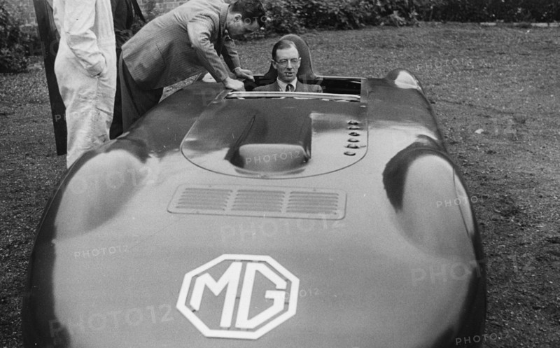Reid Railton in MG EX135. Creator: Unknown.