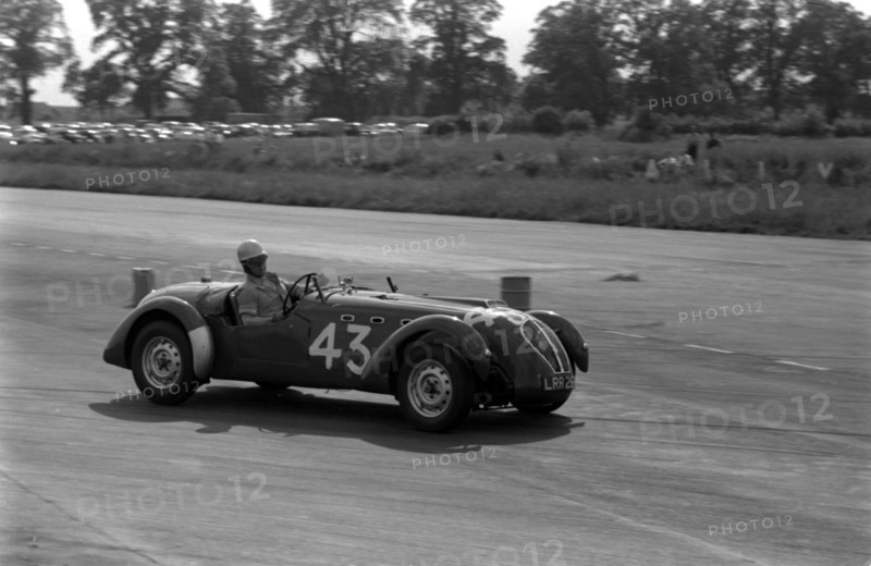Healey Silverstone, J.C. Wimby at Silverstone 1955. Creator: Unknown.