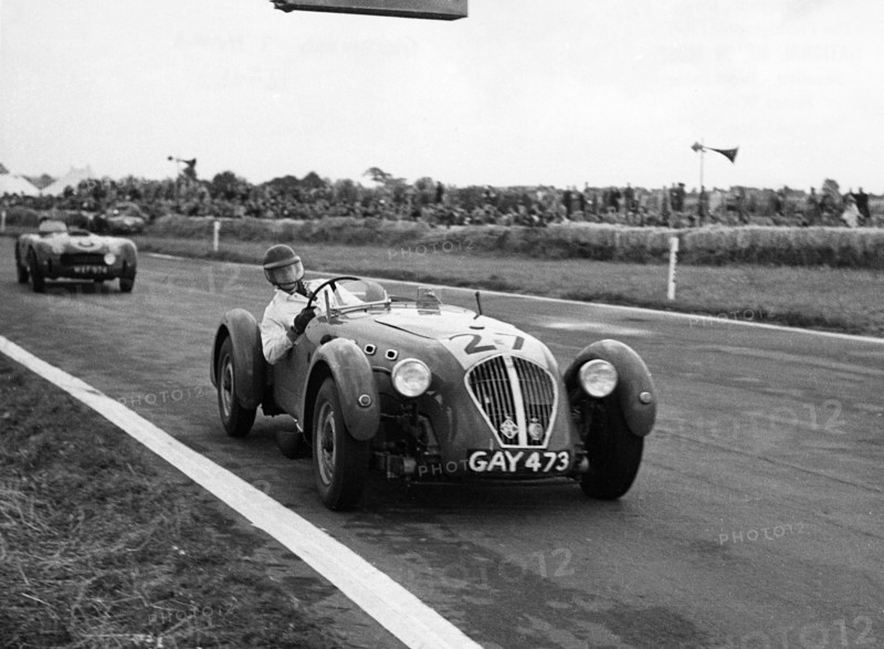 Healey Silverstone, Boston - Shattock at Goodwood 1952. Creator: Unknown.