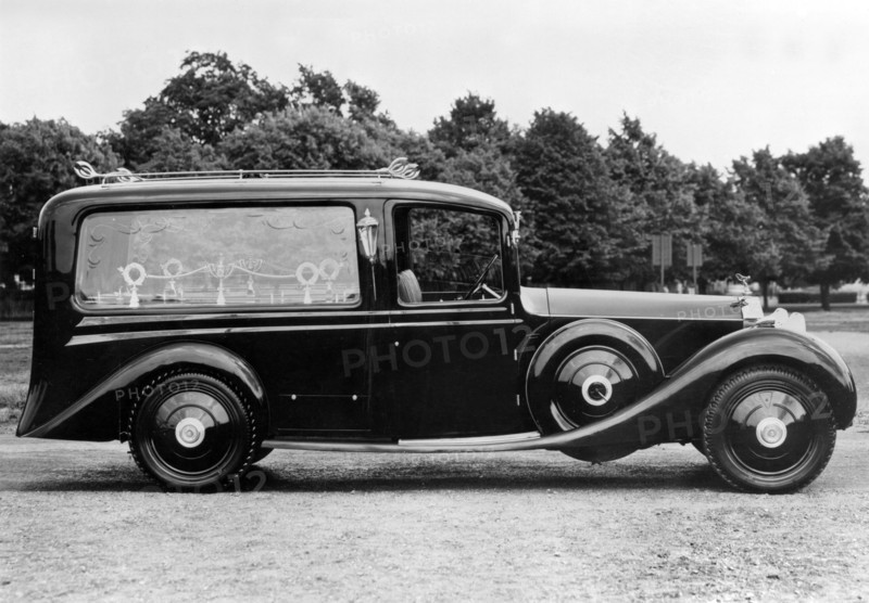 1930 Rolls Royce Phantom 1 hearse by Compton. Creator: Unknown.