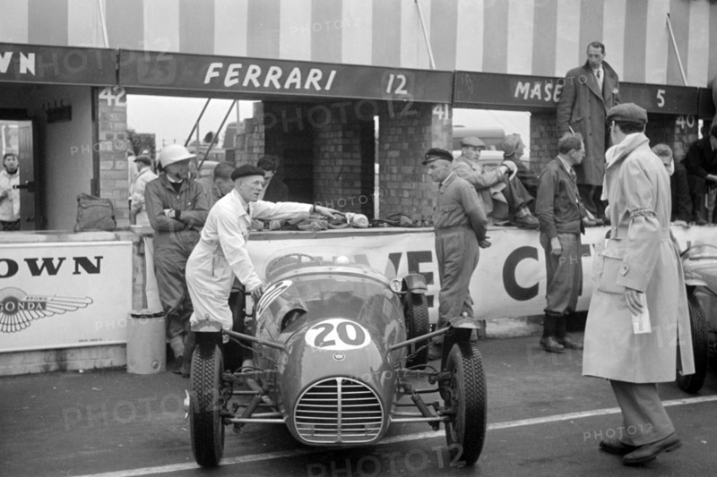 1951 Killeen - MG, D.Pitt in pits at Silverstone during British GP meeting. Creator: Unknown.