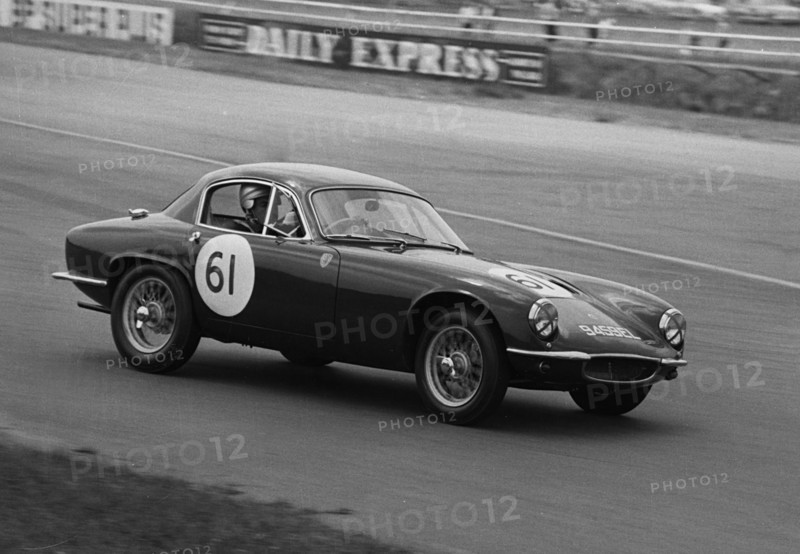 1961 Lotus Elite, Wetherill, at Silverstone. Creator: Unknown.