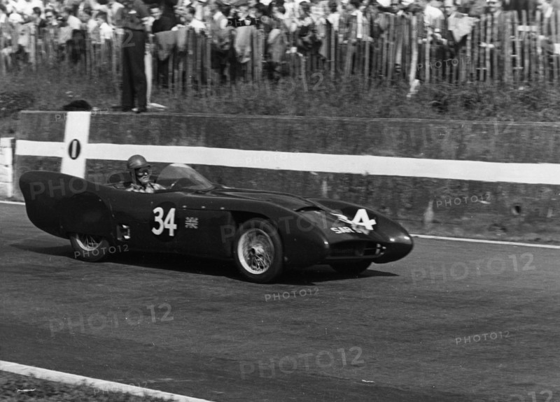 1954 Lotus VIII driven by Colin Chapman at Crystal Palace. Creator: Unknown.