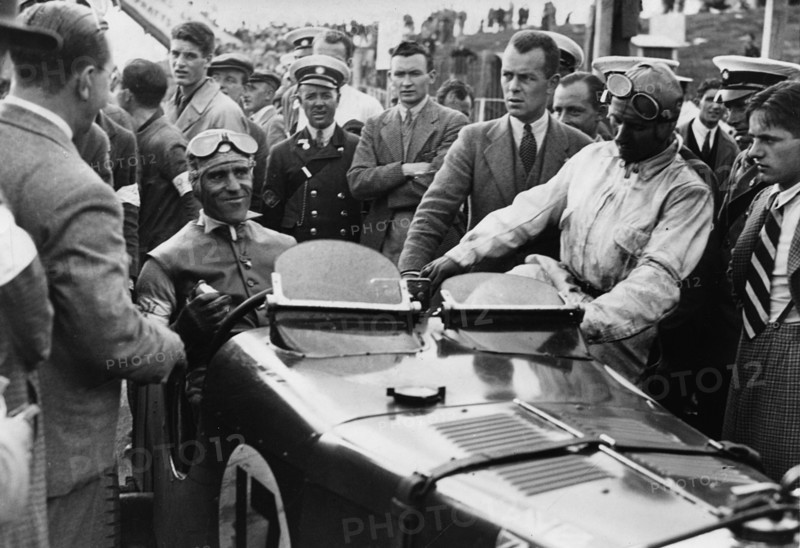 Nuvolari in MG Magnette K3, winner 1933 Ulster T.T.. Creator: Unknown.