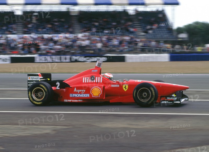 Ferrari F310, Eddie Irvine, 1996 British Grand Prix, Silverstone. Creator: Unknown.