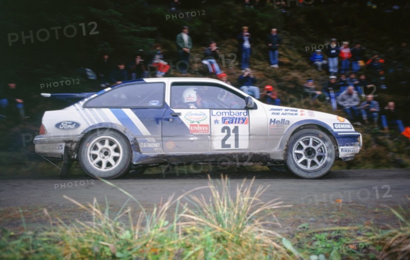 Ford Sierra RS Cosworth, Jimmy McRae 1989 RAC Rally. Creator: Unknown.