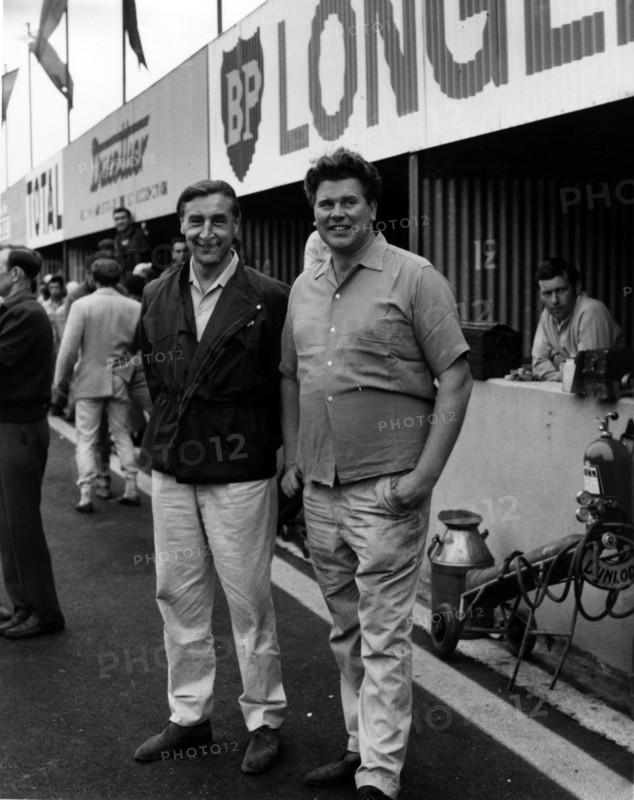 Tim Parnell (right) and Roy Salvadori in 1965. Creator: Unknown.