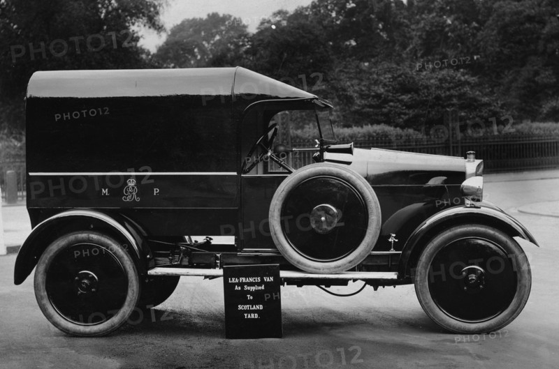 1925 Lea Francis Metropolitan Police van. Creator: Unknown.