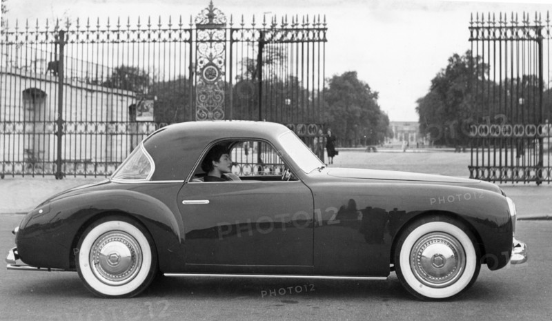 1950 Simca 8 Sports fixed head coupe with Facel body. Creator: Unknown.