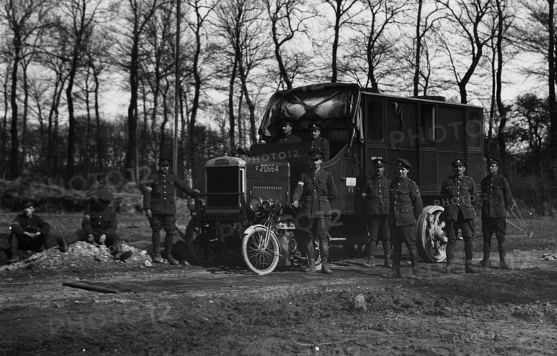Leyland military truck during World War 1. Creator: Unknown.
