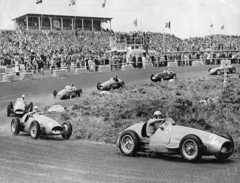 1953 Dutch Grand Prix, Ascari leads in Ferrari. Creator: Unknown.