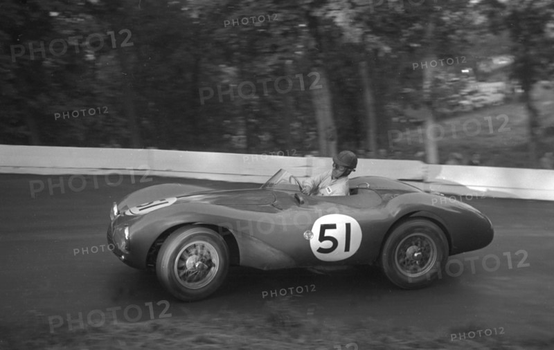 Aston Martin DB3S, Dennis Poore,Prescott hill climb 1954. Creator: Unknown.