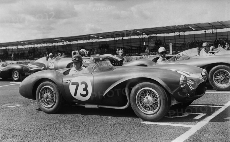 Aston Martin DB3S, Reg Parnell, Charterhall 1955. Creator: Unknown.