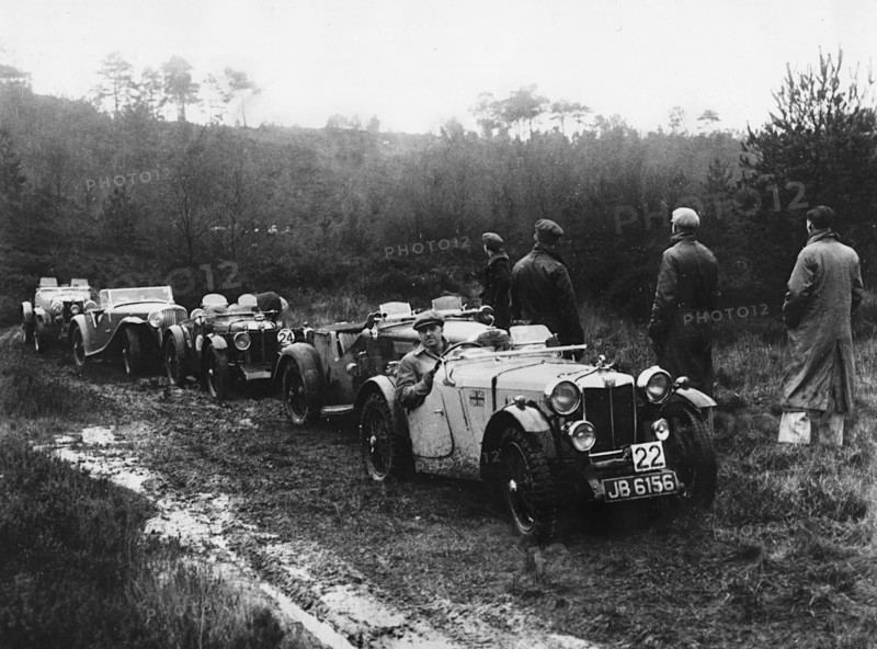 1935 MG PA type on trial. Creator: Unknown.