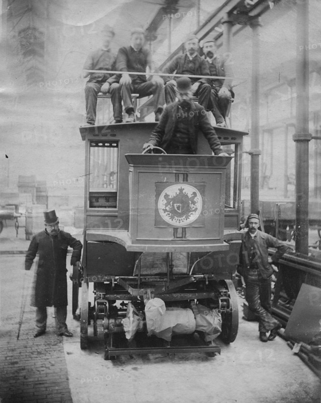 1891 Parker electric omnibus. Creator: Unknown.