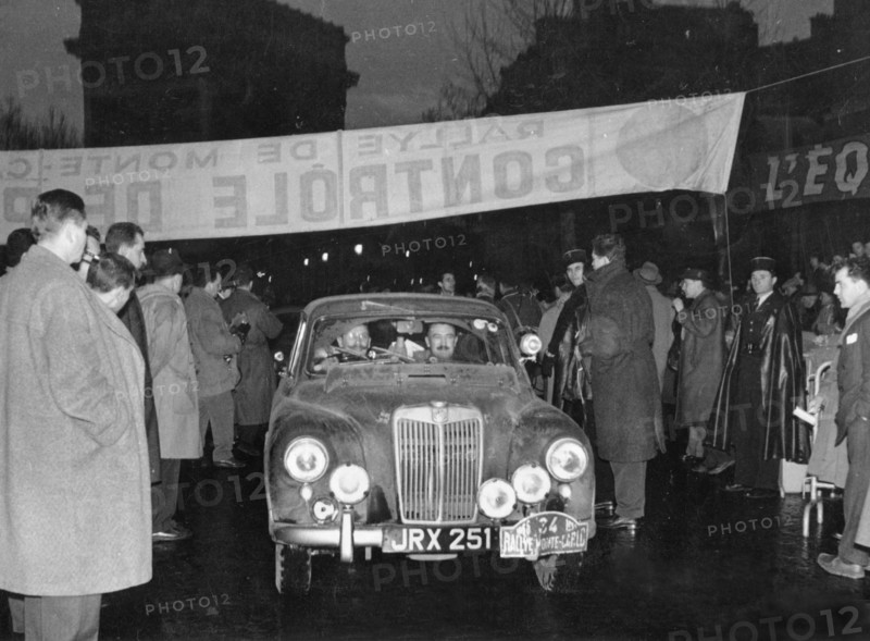 MG Magnette ZA  1956 Monte Carlo rally, Grant/Davis. Creator: Unknown.