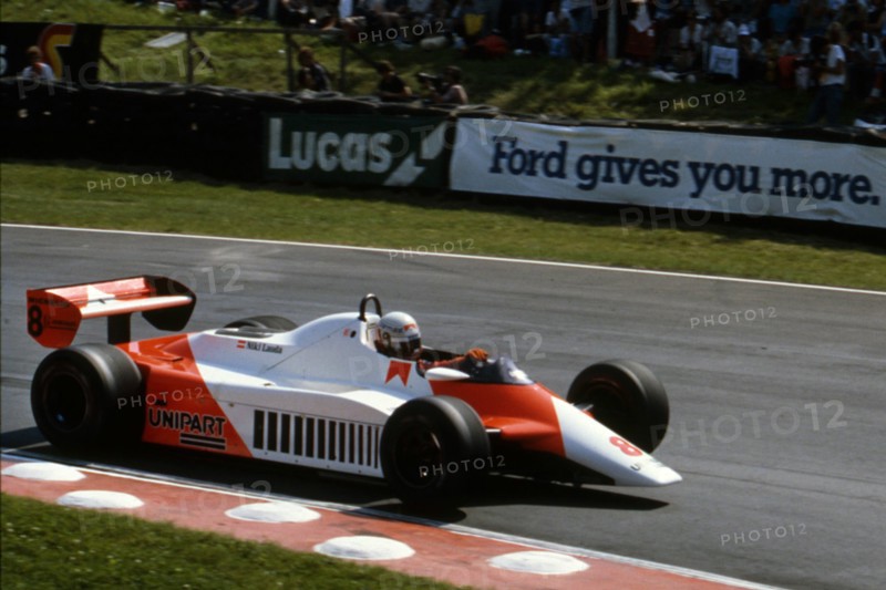 McLaren MP4B, Niki Lauda, 1982 British Grand Prix at Brands Hatch. Creator: Unknown.