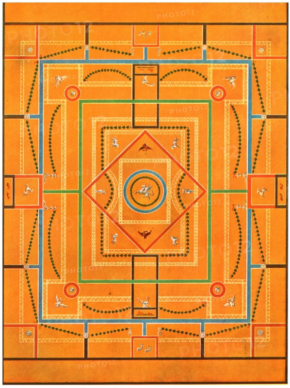 Ceiling decoration, Pompeii, Italy, (1928).  Creator: Unknown.