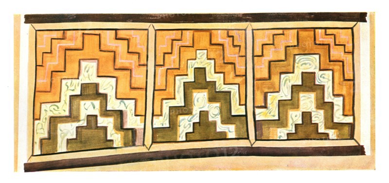 Wall decoration in the Stylos Monastery, Turkey, (1928). Creator: Unknown.