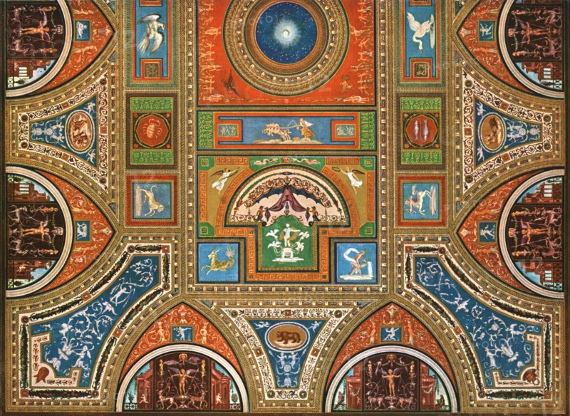 Decoration in the Borgia Apartments, Apostolic Palace, the Vatican, Rome, Italy, (1928). Creator: Unknown.