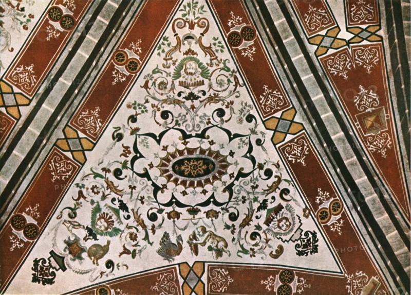 Decoration in the Church of Saint-Martin, Lutry, Vaud, Switzerland, (1928). Creator: Unknown.