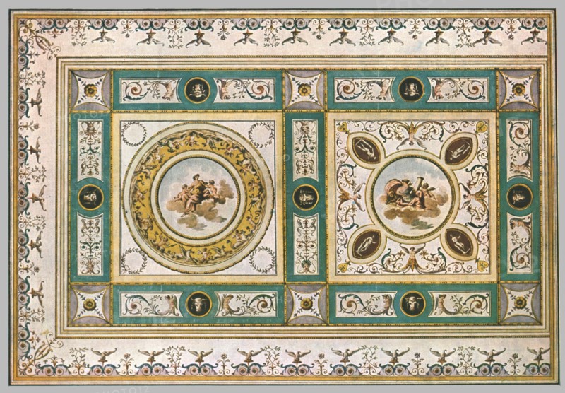 Design for a ceiling in a living-room, Italy, (1928). Creator: Unknown.