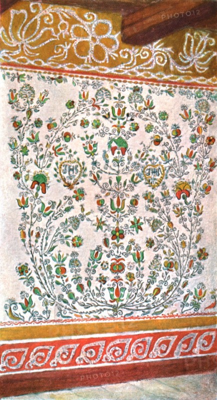 Wall decoration, Moravia, Czechoslovakia, (1928). Creator: Unknown.