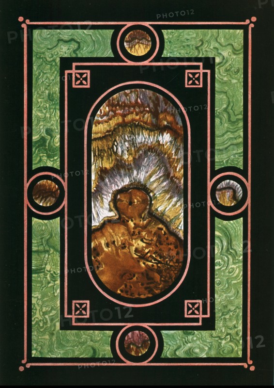 Design with faux marbling, Paris, France, (1928).  Creator: Unknown.
