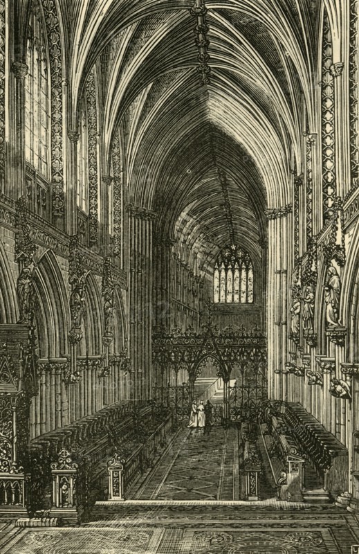 'Lichfield Cathedral (Interior, looking West)', 1898. Creator: Unknown.