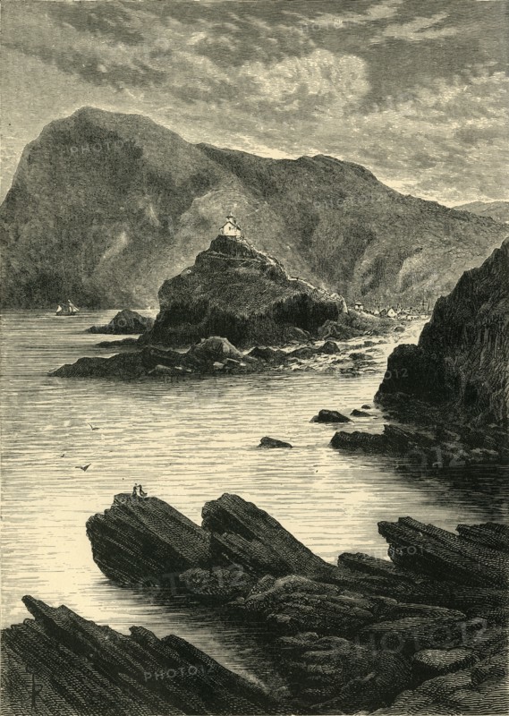'Ilfracombe - View from the Rocks at the Base of the Capstone', 1898. Creator: Unknown.
