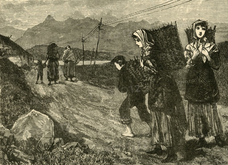 'Natives Going for Peat', 1898. Creator: Unknown.
