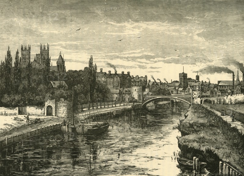 'York, from the Ouse', 1898. Creator: Unknown.