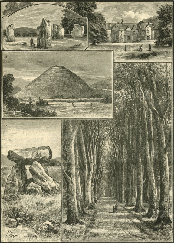 'Avebury. Littlecote. Silbury. Devil's Den. Grand Avenue.', 1898. Creator: Unknown.