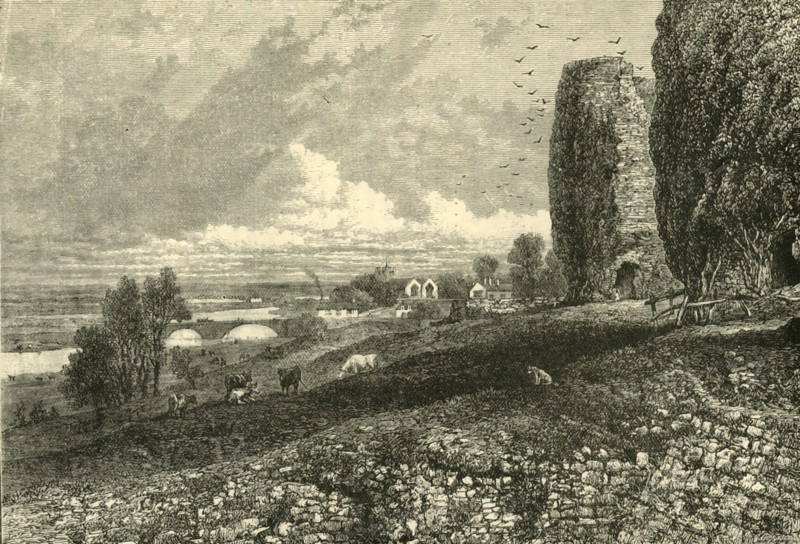'Rhuddlan Castle and Marshes', 1898. Creator: Unknown.