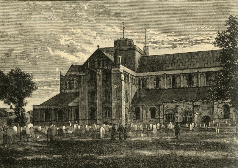 'Romsey Abbey', 1898. Creator: Unknown.
