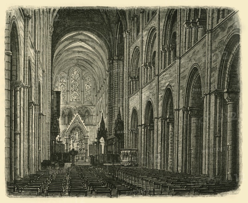 'Interior of Chichester Cathedral, Looking East', 1898. Creator: Unknown.