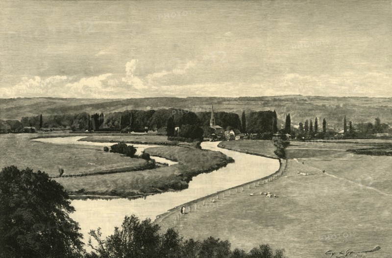 'Great Marlow, from Quarry Woods', 1898. Creator: Unknown.